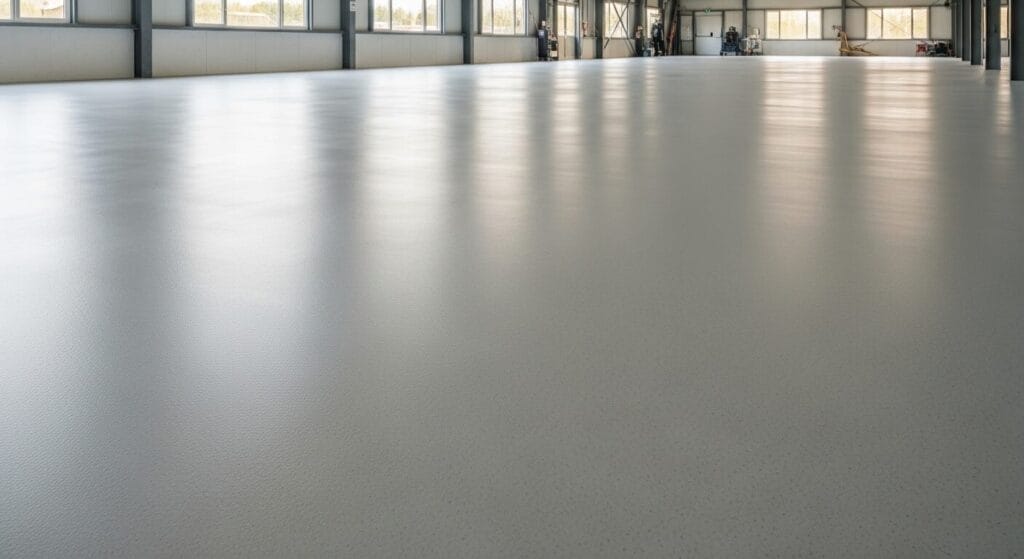 Renovering af betongulv i industri